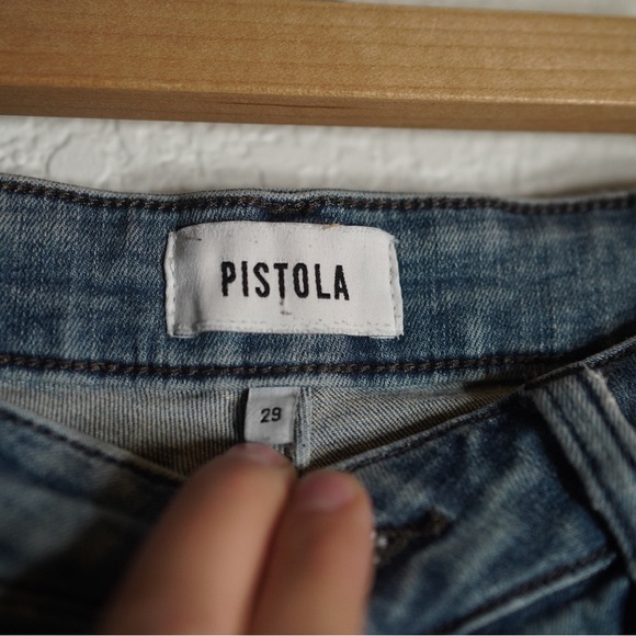 Pistola Skinny Jeans Women’s light wash slim denim pants Size 29 US 7 - 8 - Picture 5 of 11